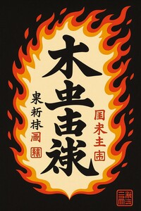 Temple, Mt Fuji in background.